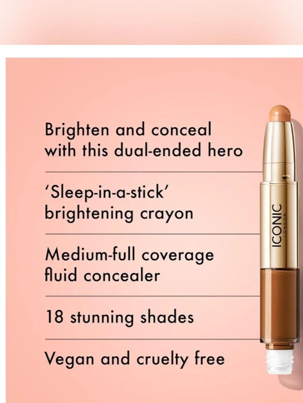 ICONIC London Radiant Concealer & Brightening Duo – Neutral Deep – Full Size